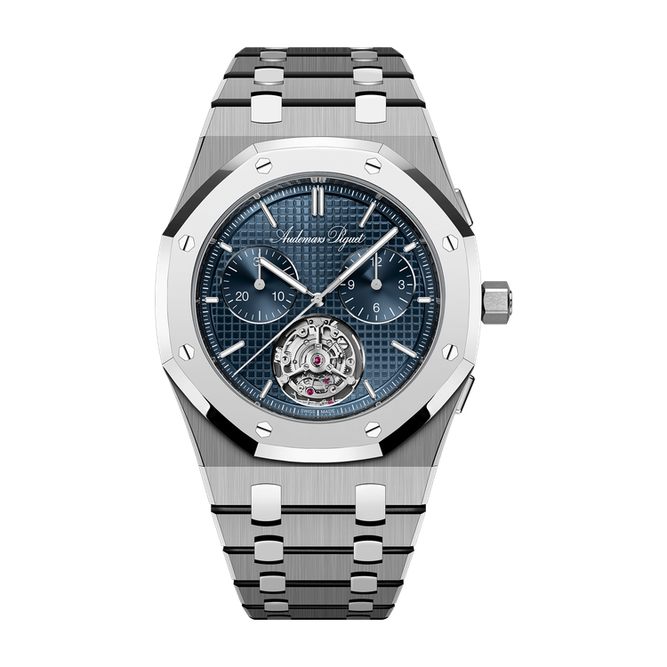Audemars Piguet Royal Oak Extra-Thin Selfwinding Flying Tourbillon Chronograph Blue Titanium 39mm