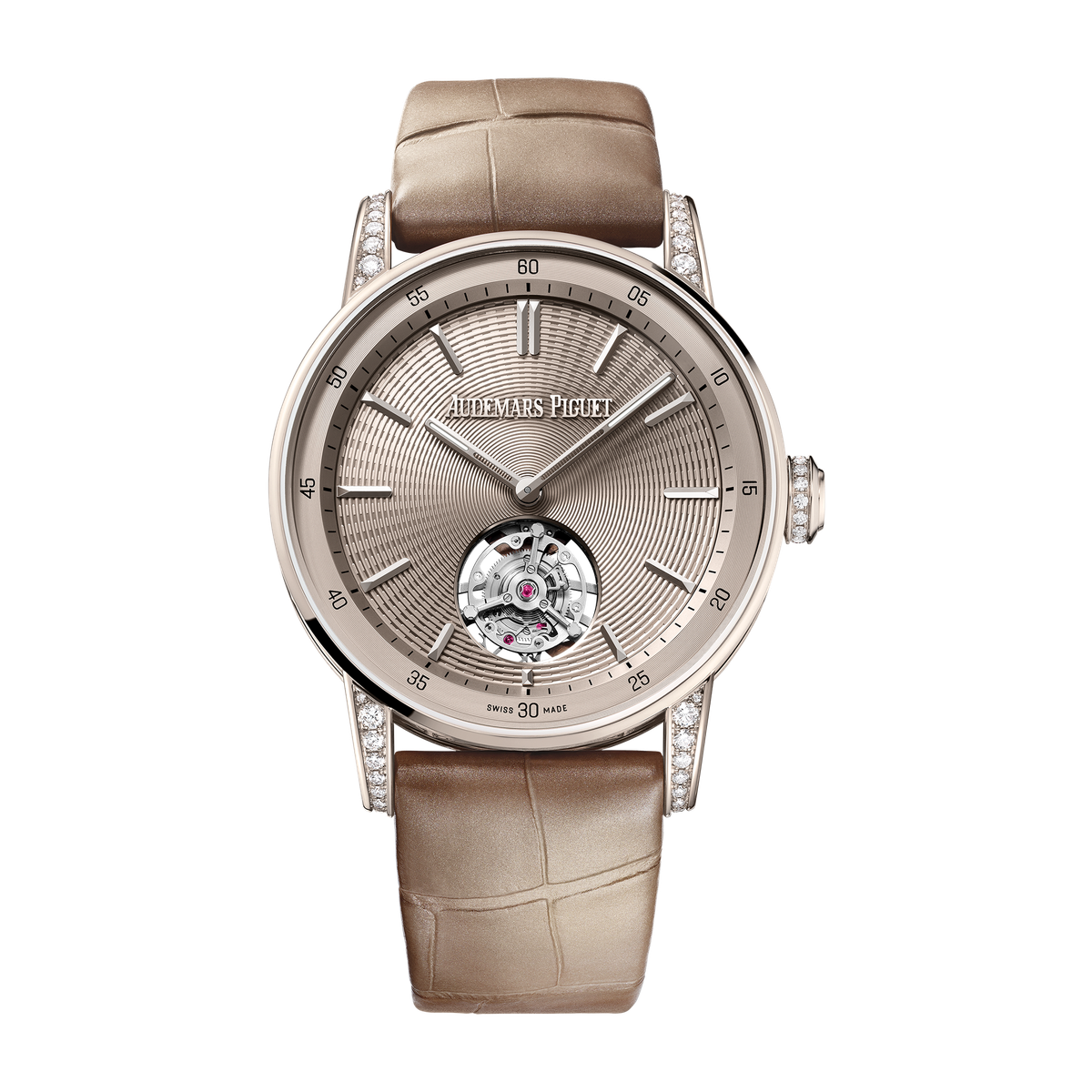 Audemars Piguet Code 11.59 Selfwinding Flying Tourbillon Sand Gold Alligator Leather 38mm