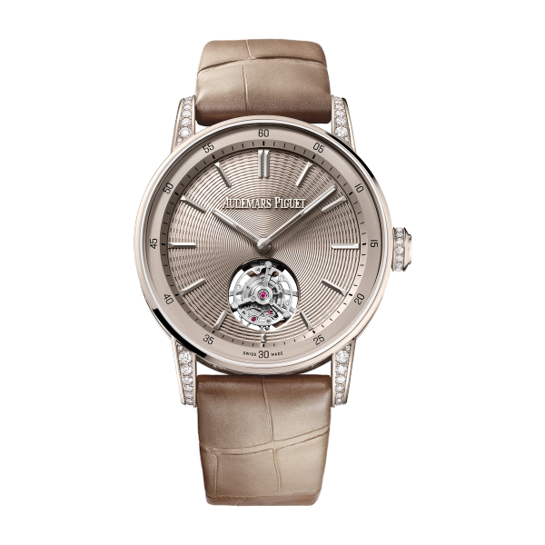 Audemars Piguet Code 11.59 Selfwinding Flying Tourbillon Sand Gold Alligator Leather 38mm