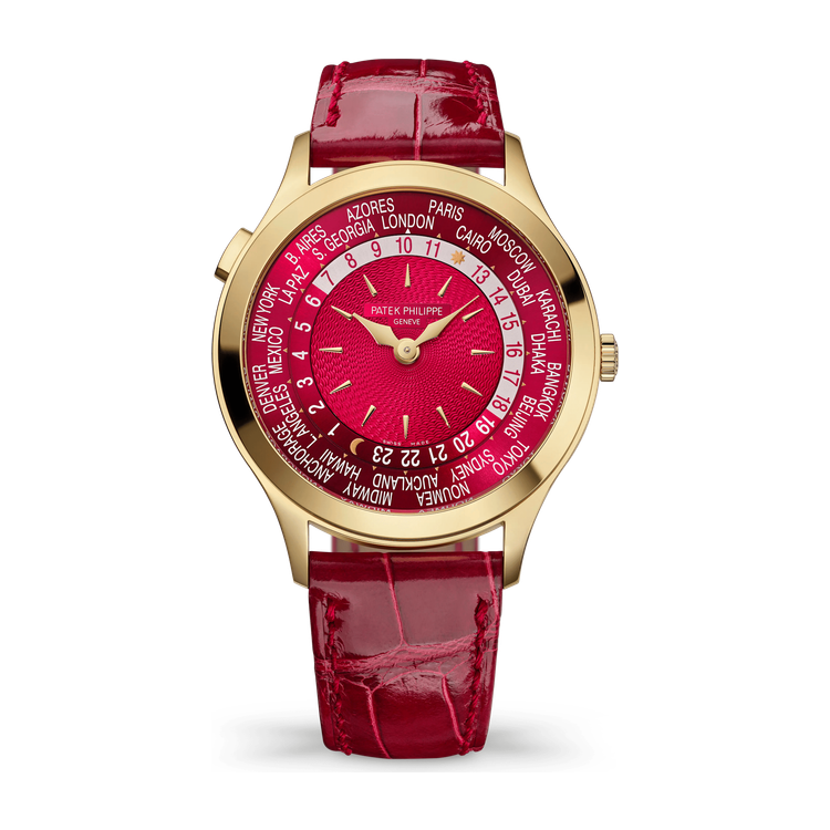Patek Philippe Complications Red Yellow Gold Alligator Leather 36mm
