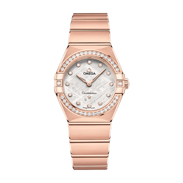 Omega Constellation Grey Rose Gold 28mm