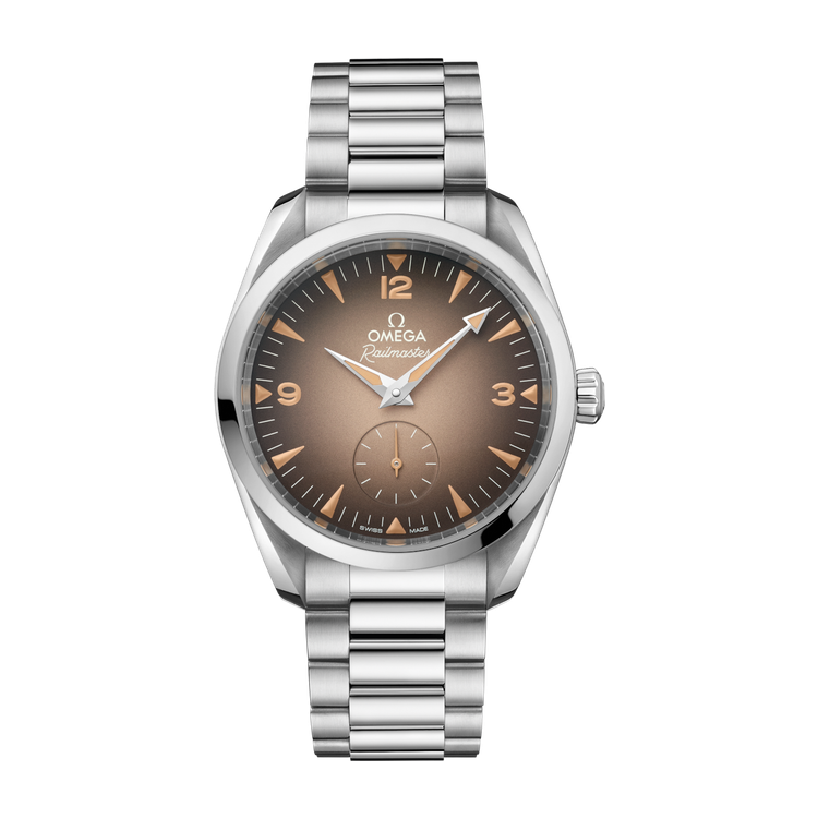 Omega Seamaster Railmaster Brown Steel 38mm