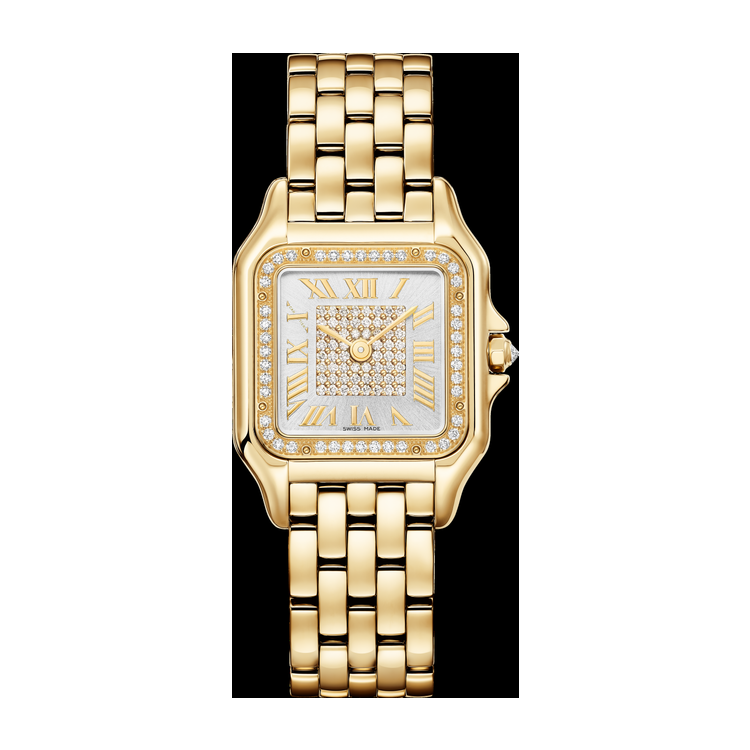Cartier Panthère de Cartier Medium Diamond Pave Yellow Gold 26.7mm