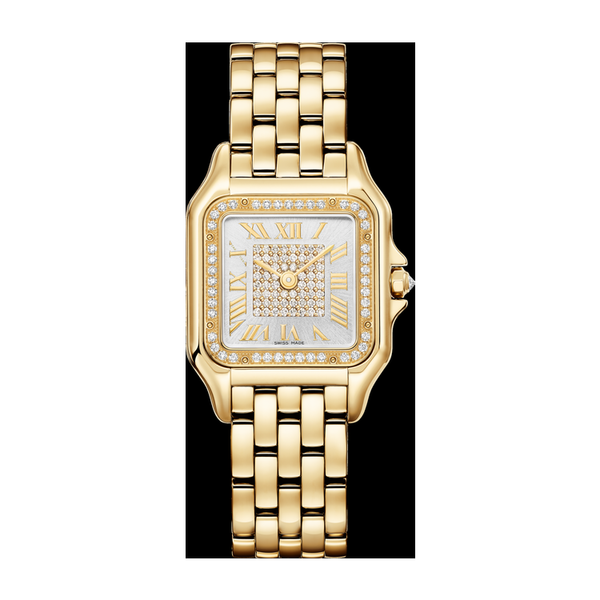 Cartier Panthère de Cartier Medium Diamond Pave Yellow Gold 26.7mm