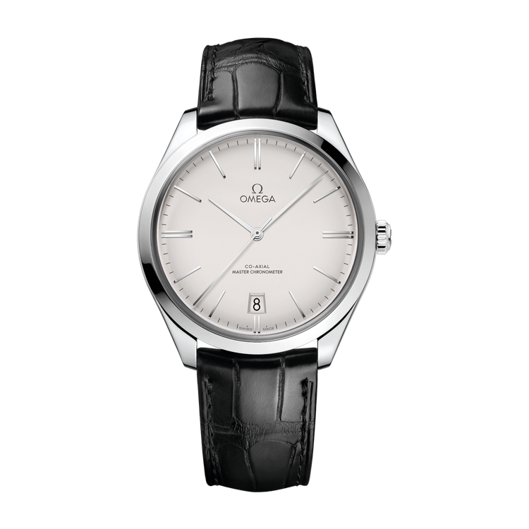 Omega De Ville Trésor Silver Steel Alligator Leather 40mm