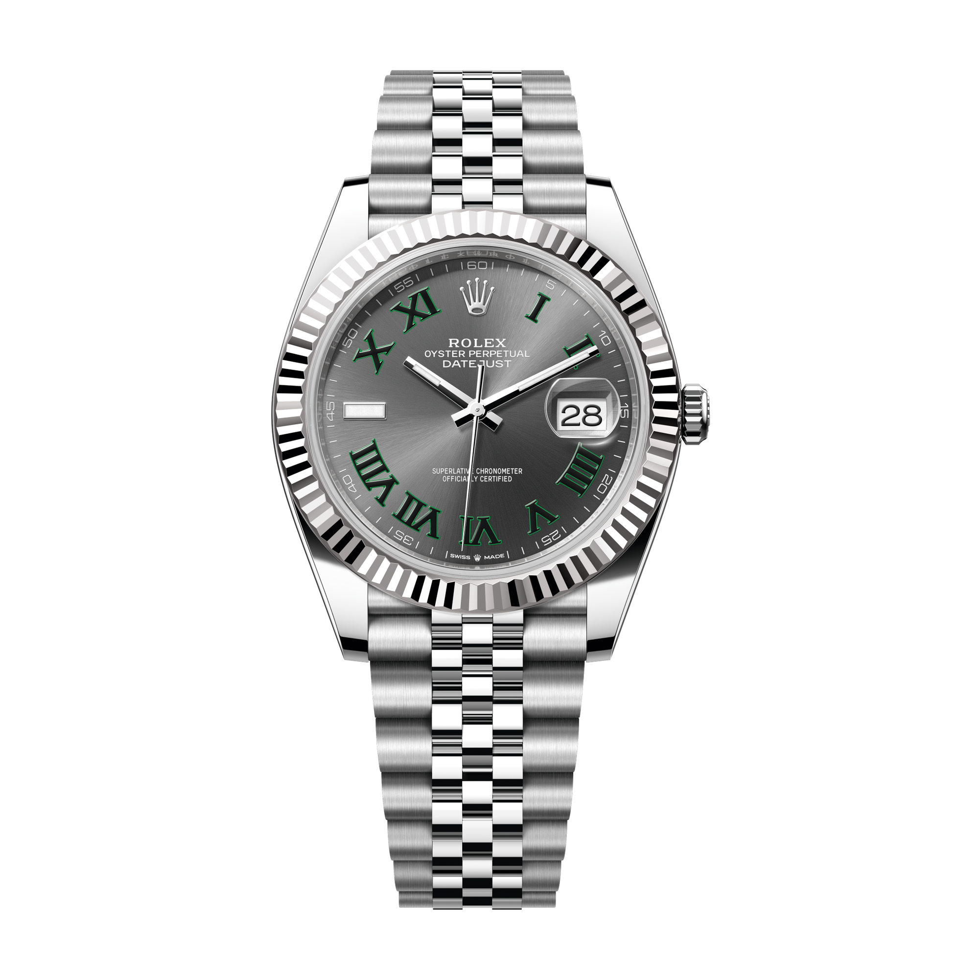 Rolex Datejust 41 Dark Grey Steel & White Gold 41mm
