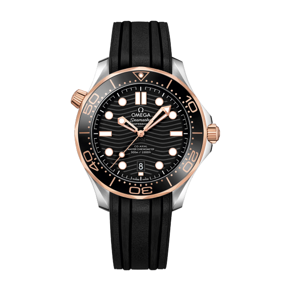 Omega Seamaster Diver 300M Black Two-Tone Rubber 42mm