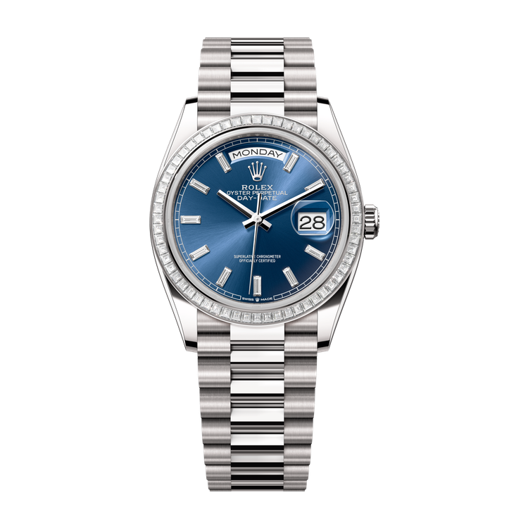 Rolex Day-Date 36 Blue White Gold 36mm