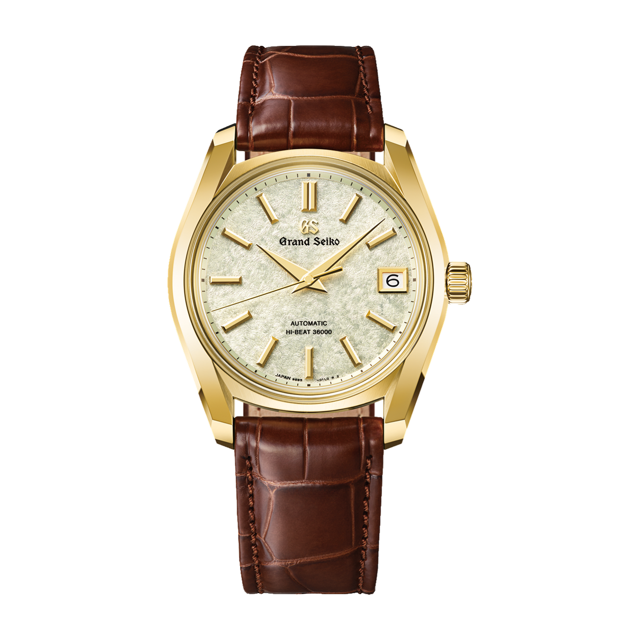 Grand Seiko Heritage 62GS Green Yellow Gold Alligator Leather 38mm