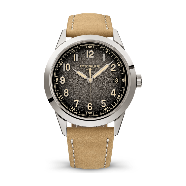 Patek Philippe Calatrava Dark Grey White Gold Leather 40mm