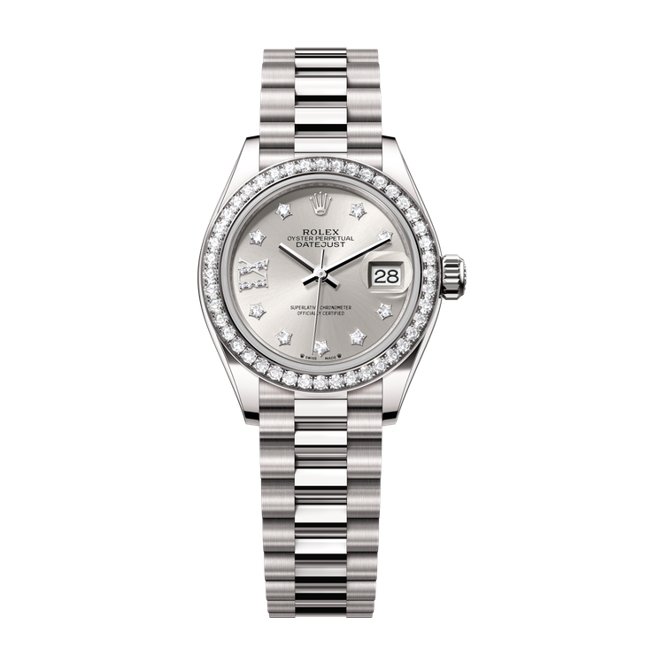 Rolex Lady-Datejust Silver White Gold 28mm