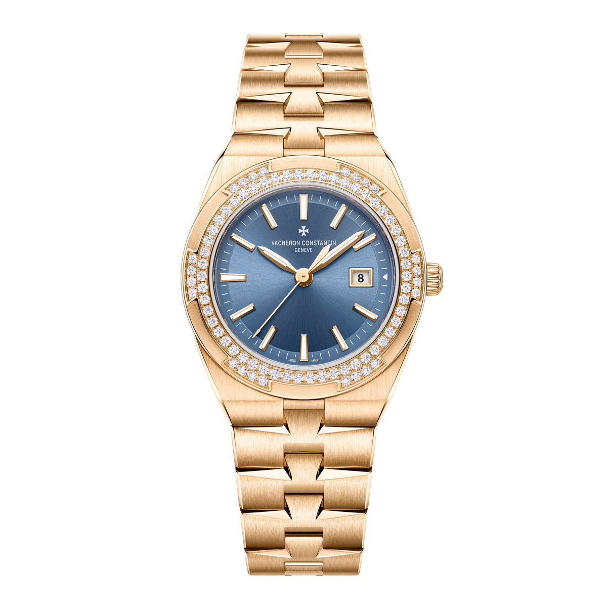 Vacheron Constantin Overseas Quartz Blue Rose Gold 33mm