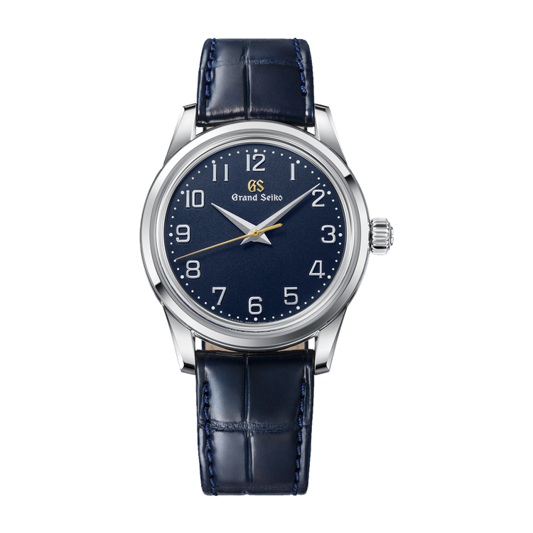 Grand Seiko Elegance Contemporary Classics Blue Steel Alligator Leather 37.3mm