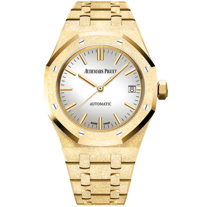 Audemars Piguet Royal Oak Frosted Silver Yellow Gold 37mm