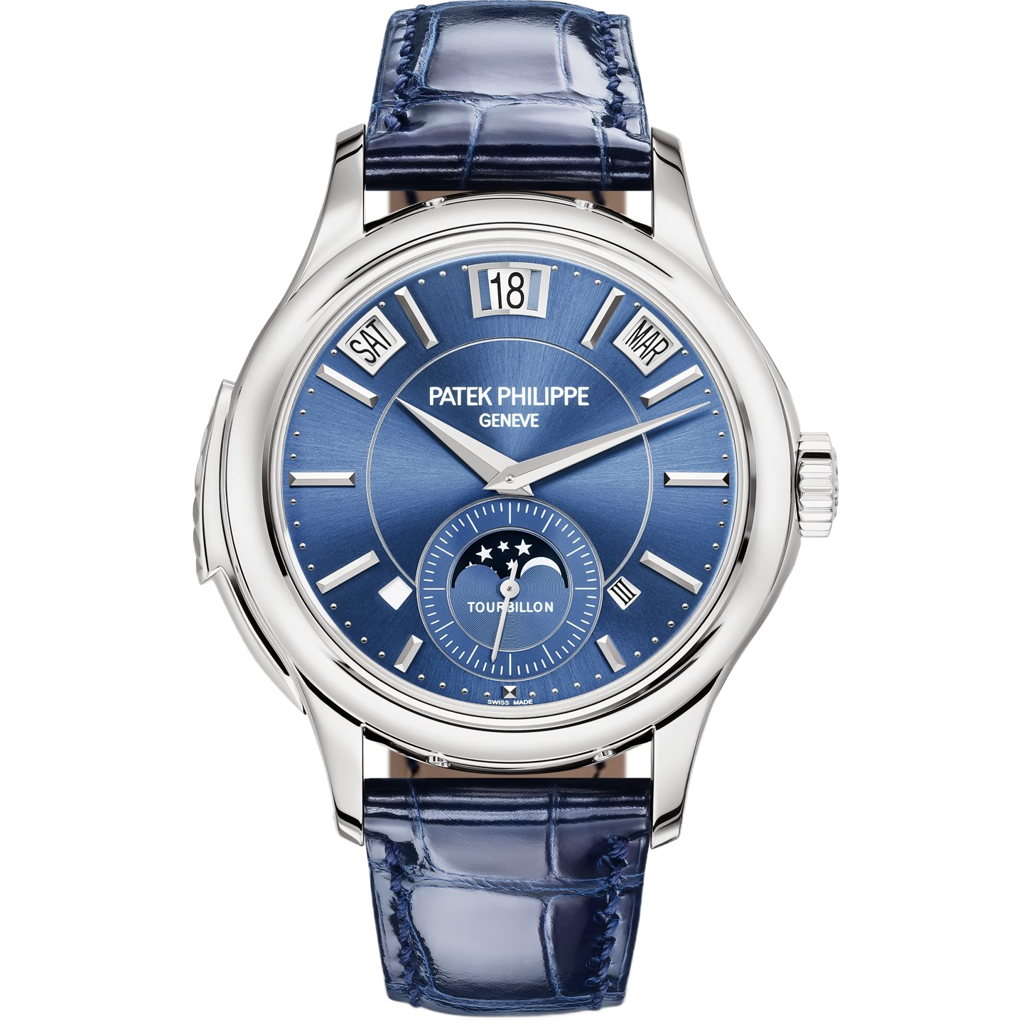 Patek Philippe Grand Complications Blue White Gold Leather 41mm