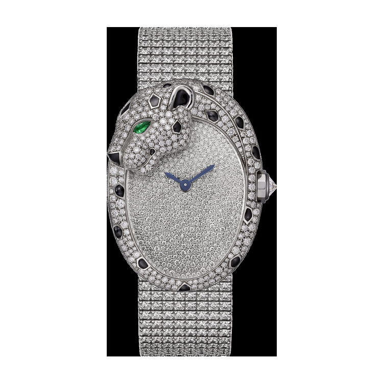 Cartier Panthère Jewelry Diamond Pave White Gold 28.6mm