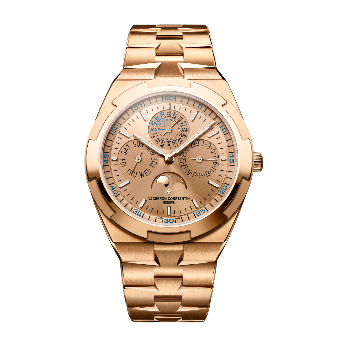 Vacheron Constantin Overseas Perpetual Calendar Ultra-thin Gold Rose Gold 41.5mm