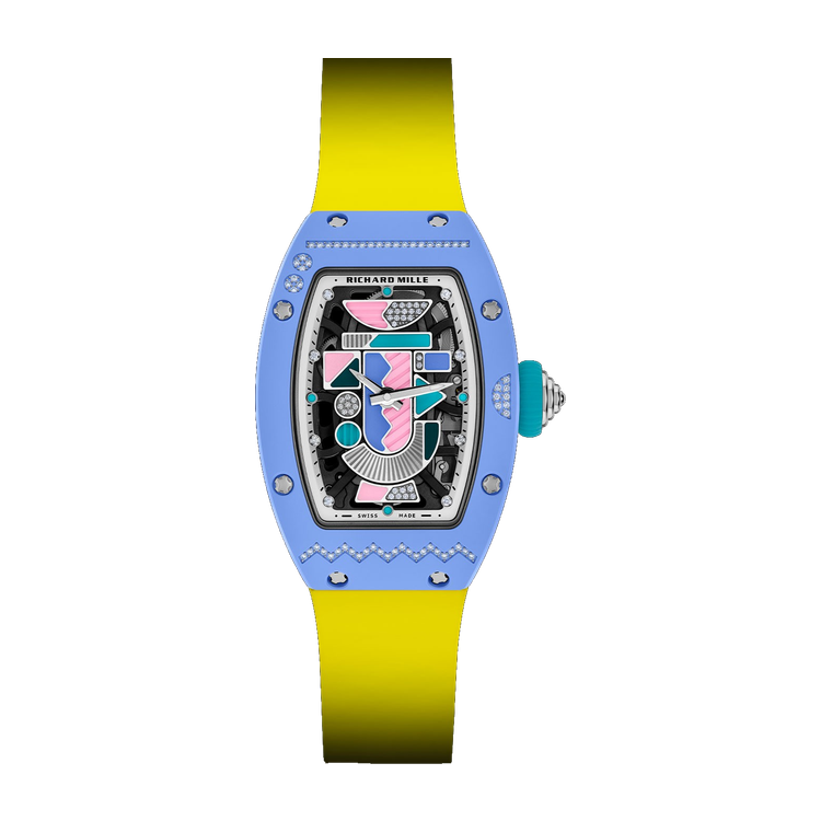 Richard Mille "Powder Blue" RM 07-01 Skeleton Ceramic Rubber 31.4mm