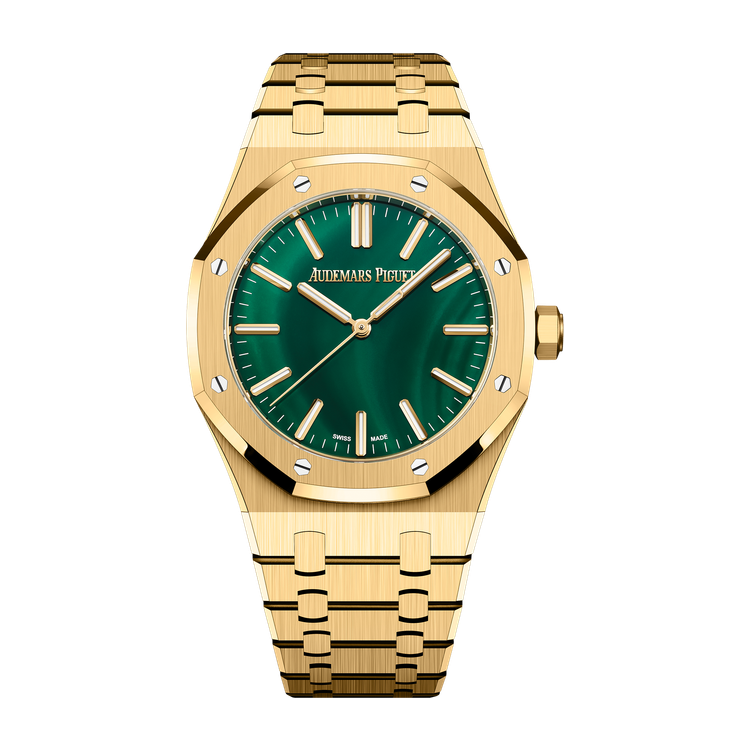 Audemars Piguet Royal Oak Selfwinding Green Yellow Gold 41mm