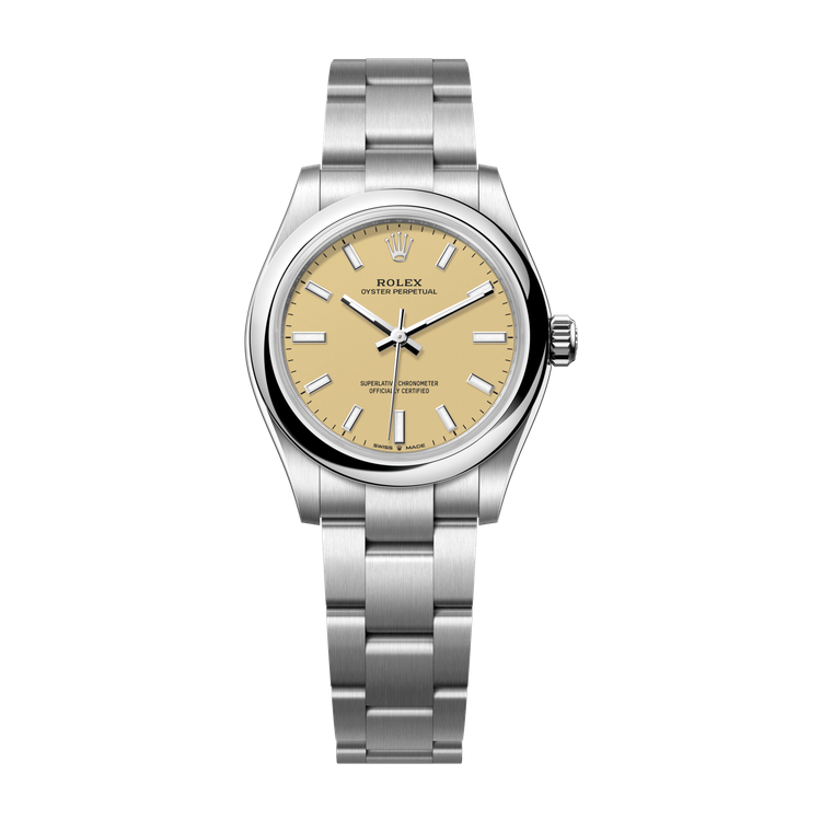 Rolex Oyster Perpetual 31 Cream Steel 31mm