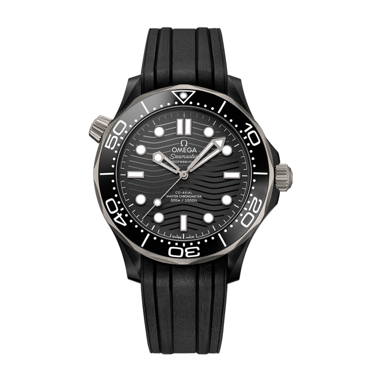 Omega Seamaster Diver 300M Black Ceramic Rubber 43.5mm