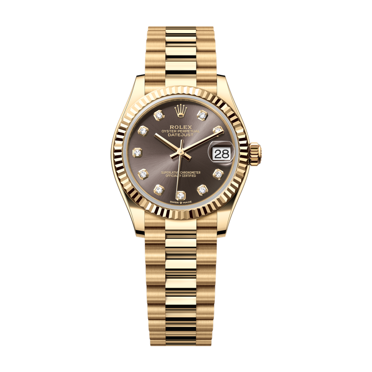 Rolex Datejust 31 Dark Grey Yellow Gold 31mm