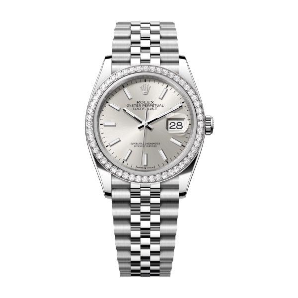 Rolex Datejust 36 Silver Steel & White Gold 36mm
