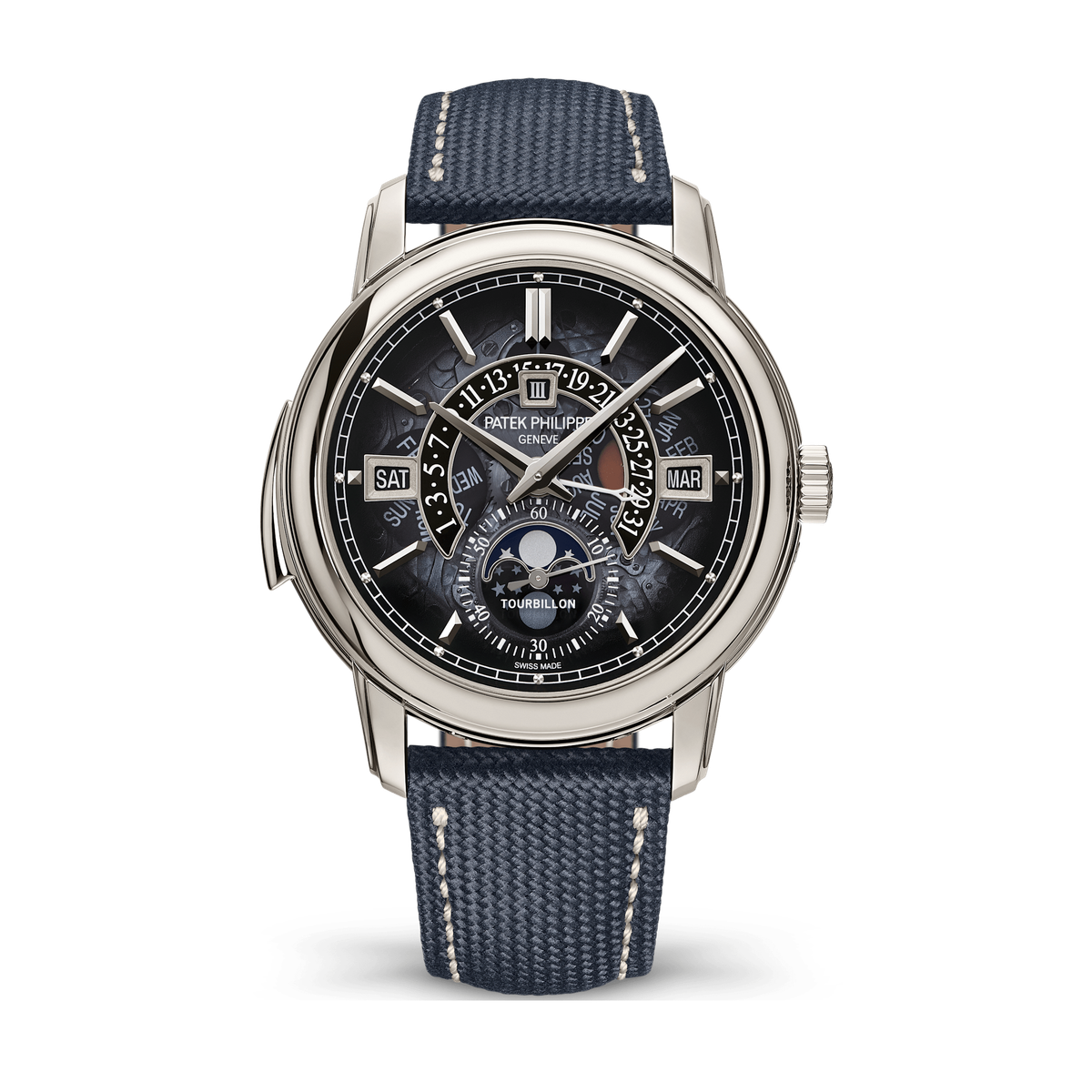 Patek Philippe Grand Complications Blue Platinum Leather 40.2mm