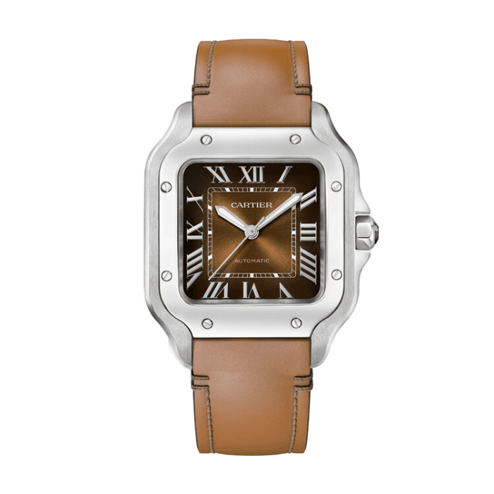 Cartier Montre Santos Chocolate Leather 35.1mm