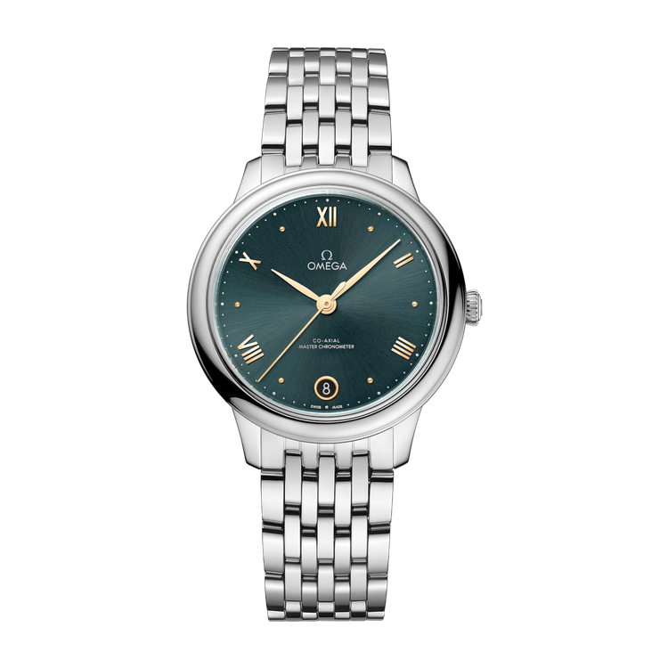 Omega De Ville Prestige Green Steel 34mm