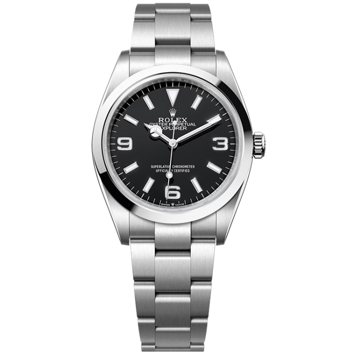 Rolex Explorer Black Steel 36mm