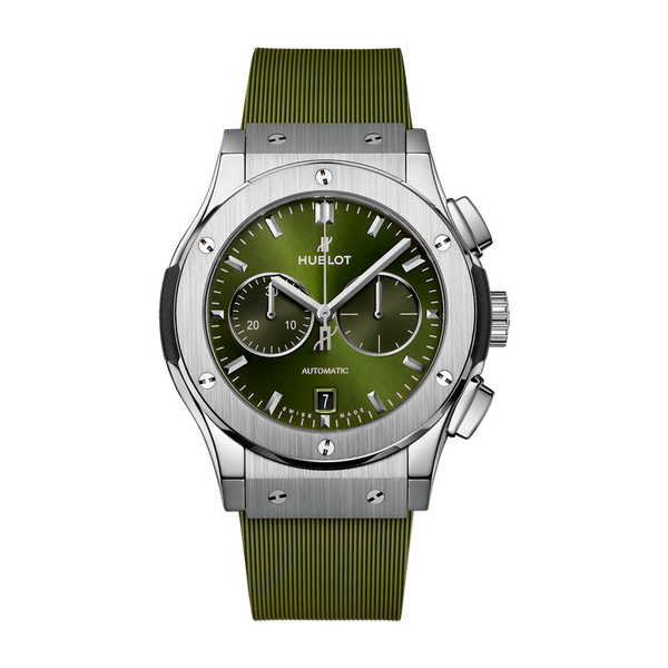 Hublot Classic Fusion Green Titanium Rubber 42mm