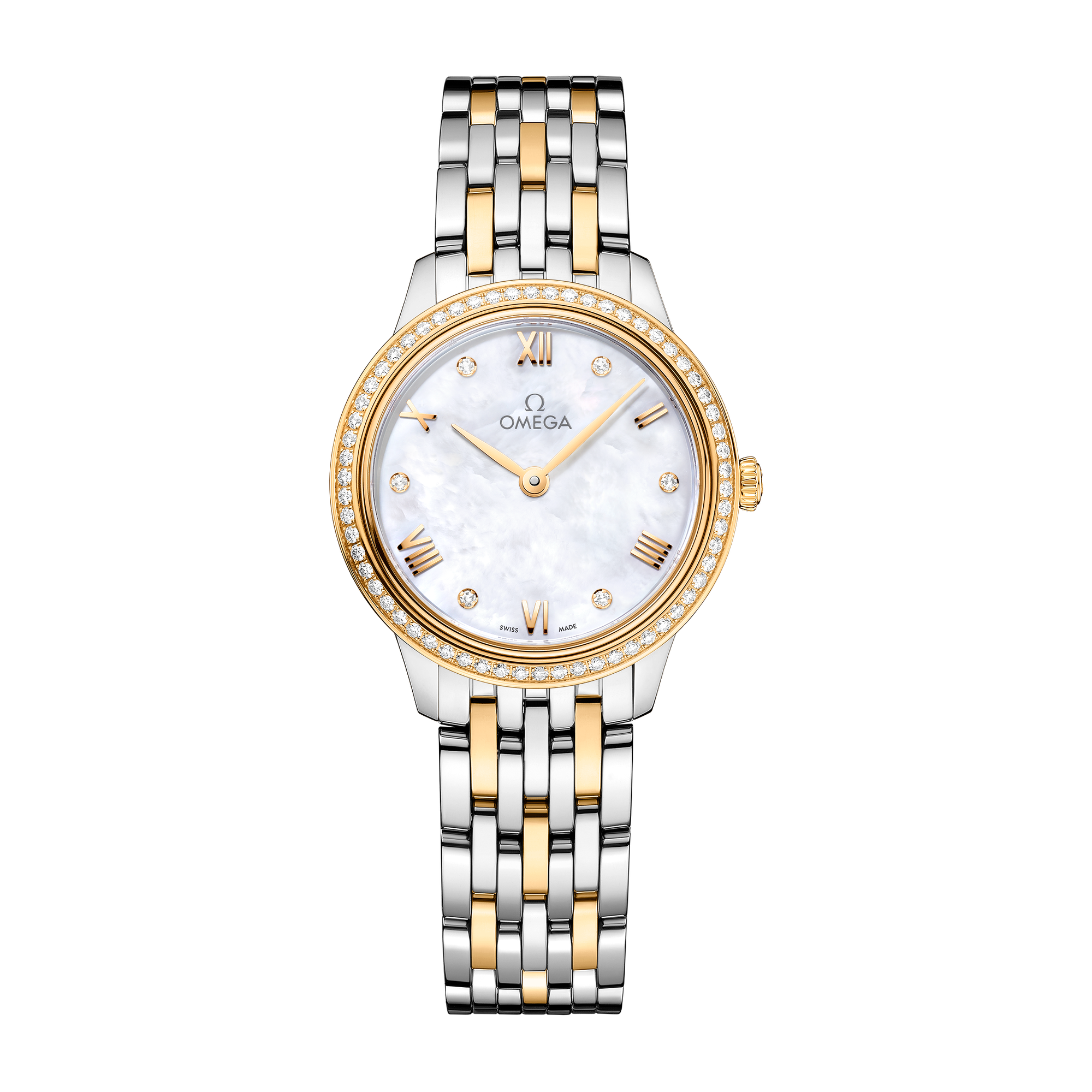 Omega De Ville Prestige White Two-Tone 27.5mm