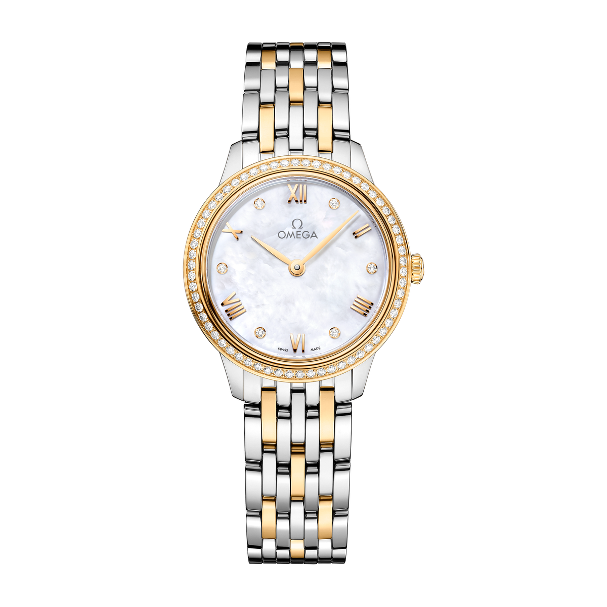 Omega De Ville Prestige White Two-Tone 27.5mm