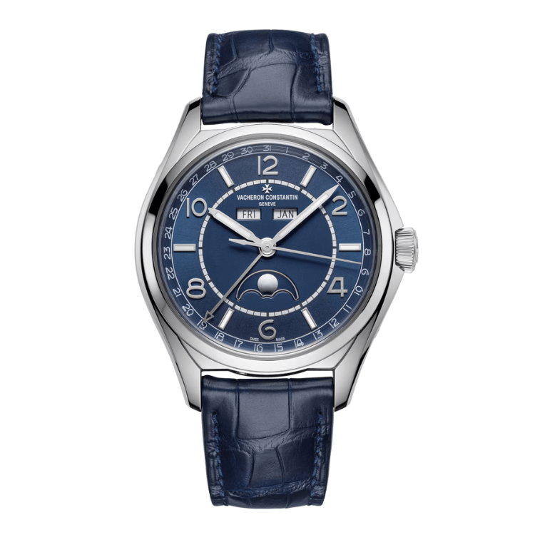 Vacheron Constantin Fiftysix Self-winding Blue Steel Alligator Leather 40mm