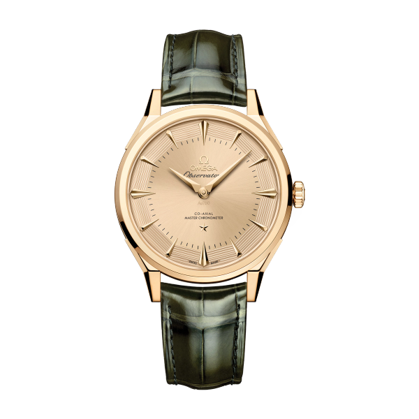 Omega Constellation Globemaster Yellow Gold Alligator Leather 39.4mm