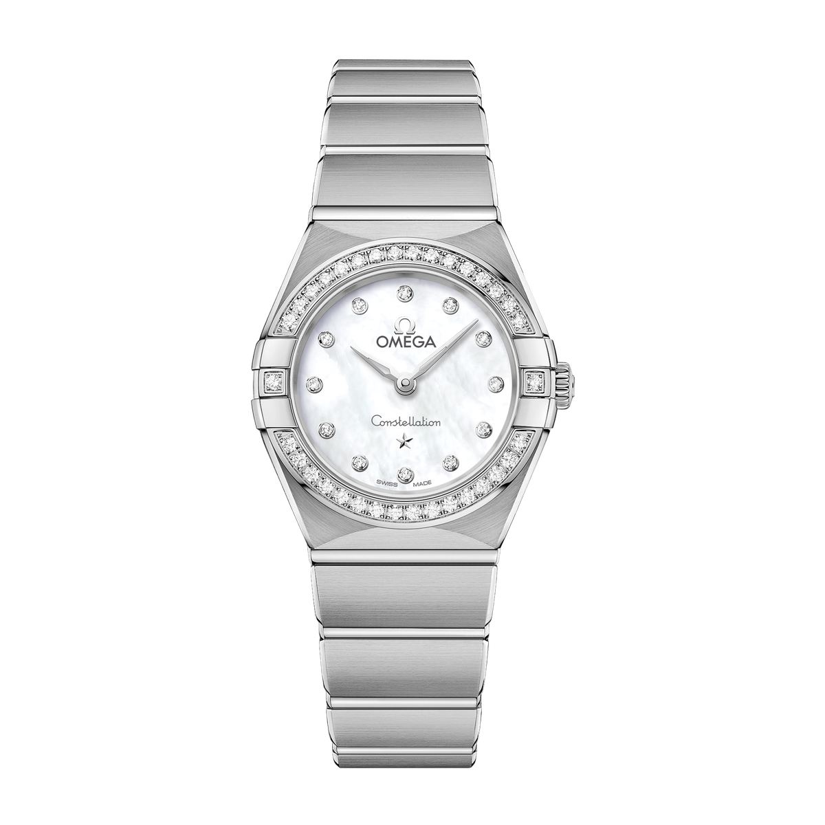 Omega Constellation White Steel 25mm