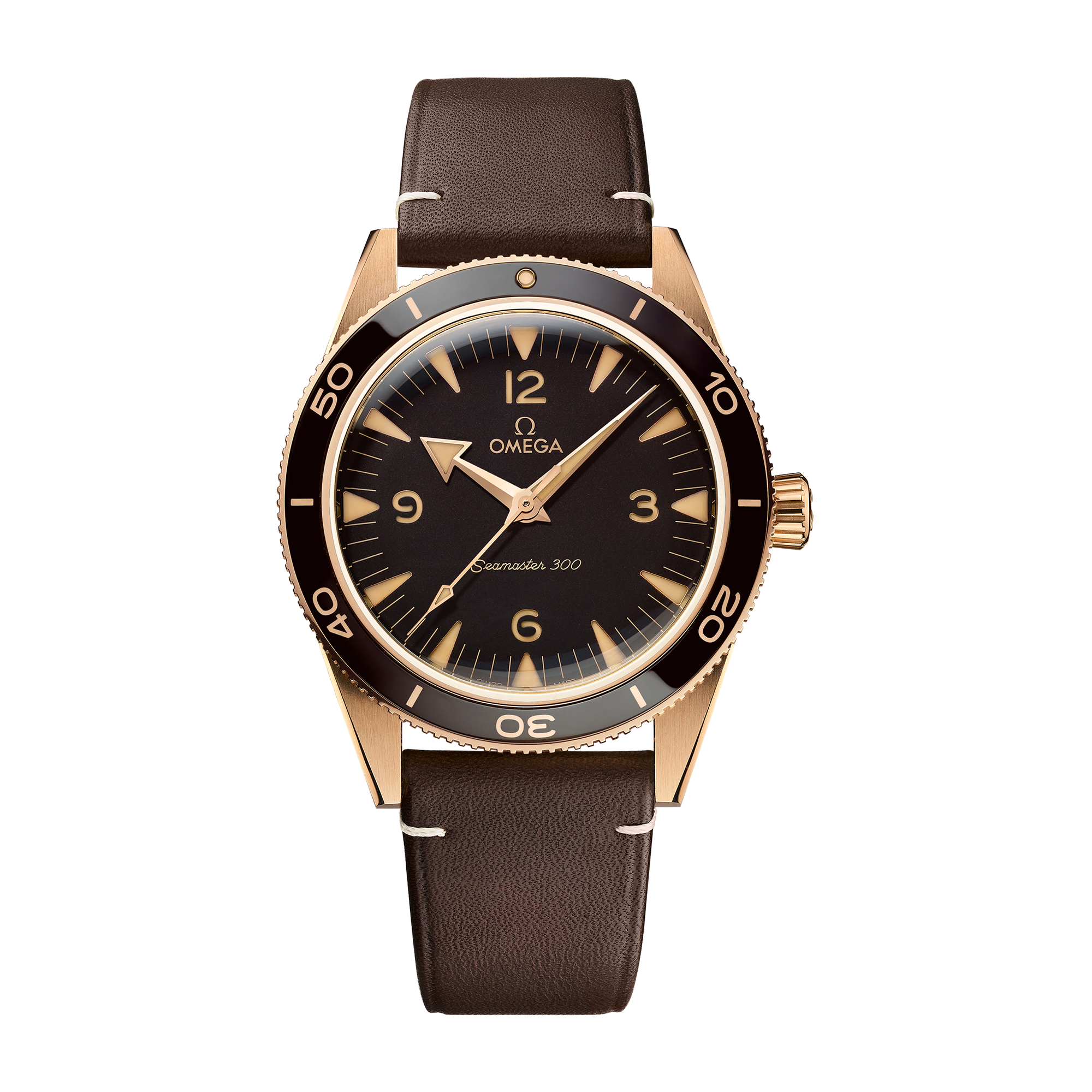 Omega Seamaster 300 Brown Bronze Leather 41mm