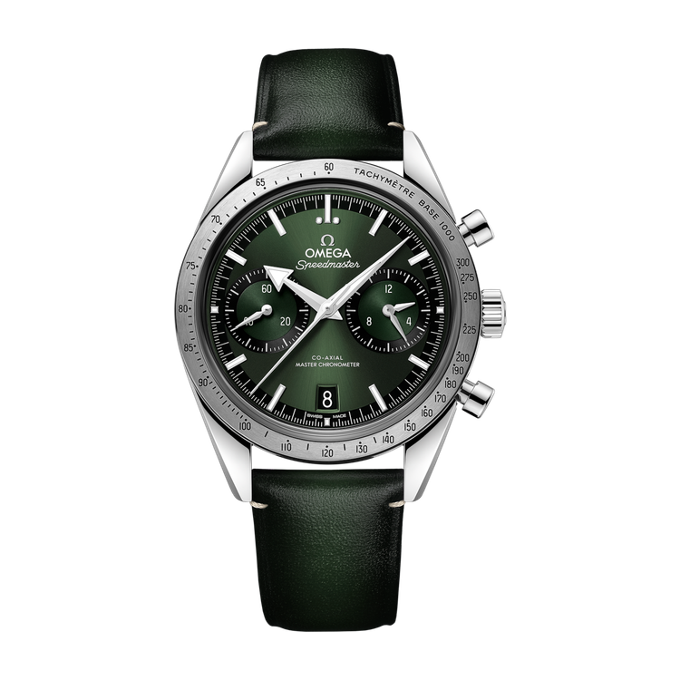 Omega Speedmaster '57 Green Steel Leather 40.5mm