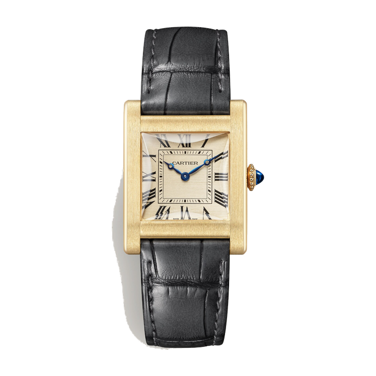 Cartier Tank Normale Gold Yellow Gold Alligator Leather 25.7mm