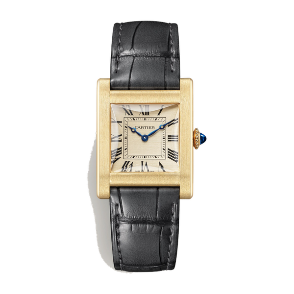 Cartier Tank Normale Gold Yellow Gold Alligator Leather 25.7mm
