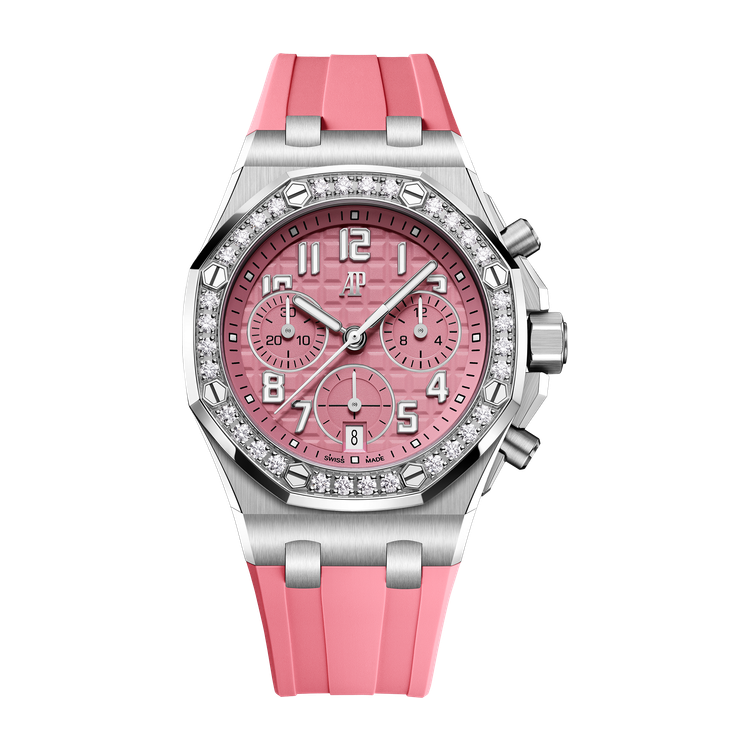 Audemars Piguet Royal Oak Offshore Selfwinding Chronograph Pink Titanium Rubber 37mm
