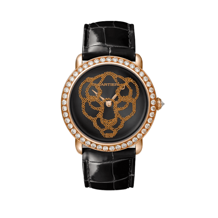 Cartier Révélation D’Une Panthère Black Leather 37mm