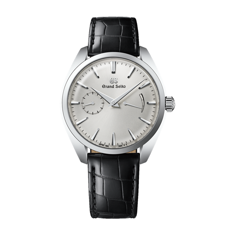 Grand Seiko Elegance Thin Dress Series Silver Steel Alligator Leather 39mm