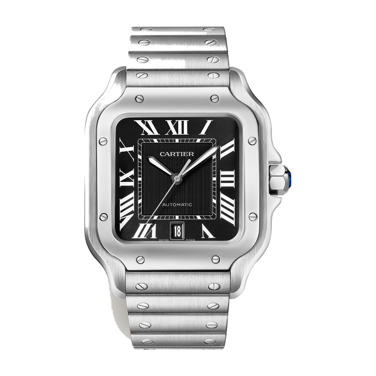 Cartier Santos de Cartier Large Black Steel 39.8mm