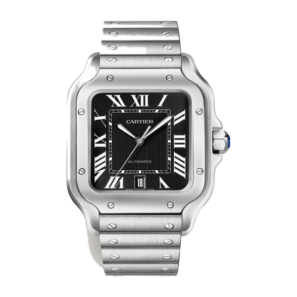 Cartier Santos de Cartier Large Black Steel 39.8mm