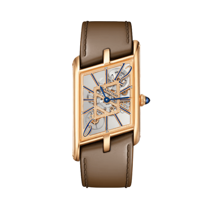Cartier Tank Asymétrique Skeleton Leather 21.1mm
