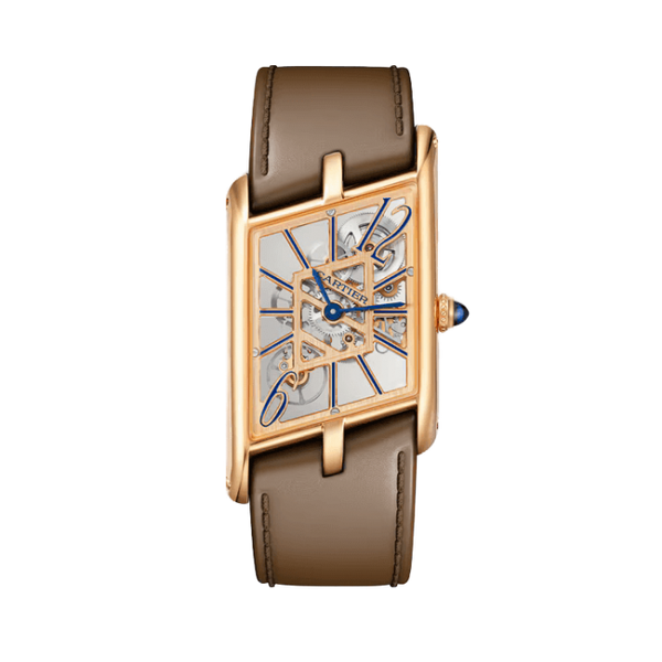 Cartier Tank Asymétrique Skeleton Leather 21.1mm