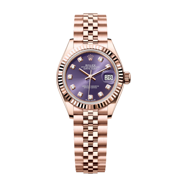 Rolex Lady-Datejust Purple Rose Gold 28mm