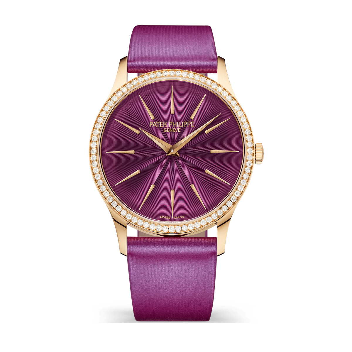 Patek Philippe Calatrava Purple Rose Gold Leather 35mm